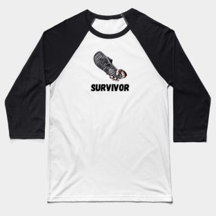 Slipper, Sandal beats Survivor Baseball T-Shirt